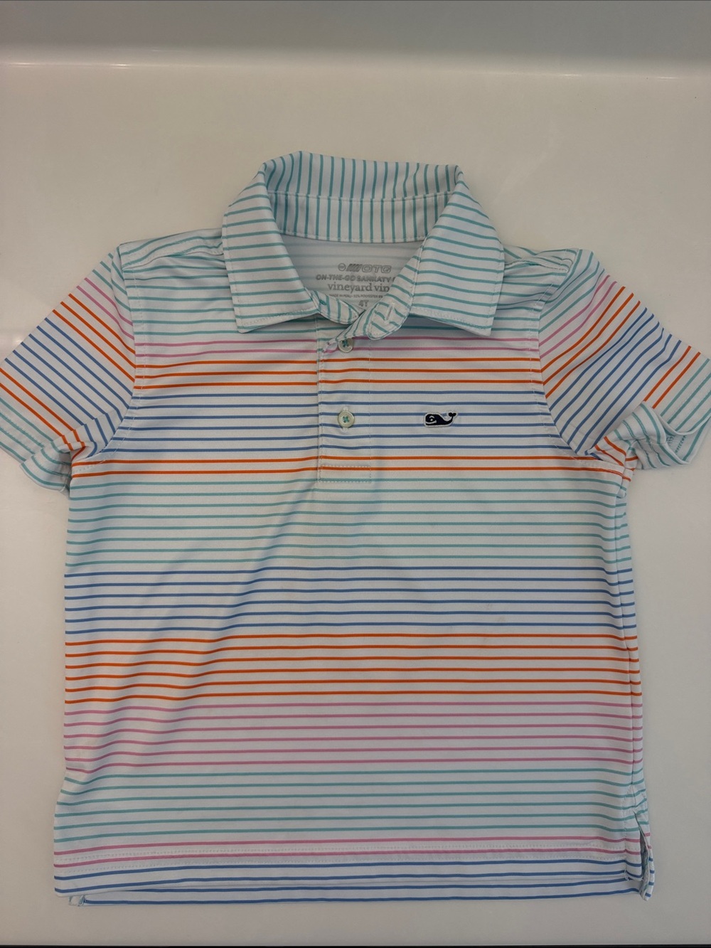 Striped Multicolor Polo Shirt for Kids